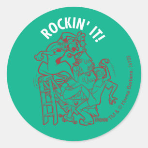 Scooby-Doo & Shaggy Rockin' It 'Round The Tree Classic Round Sticker