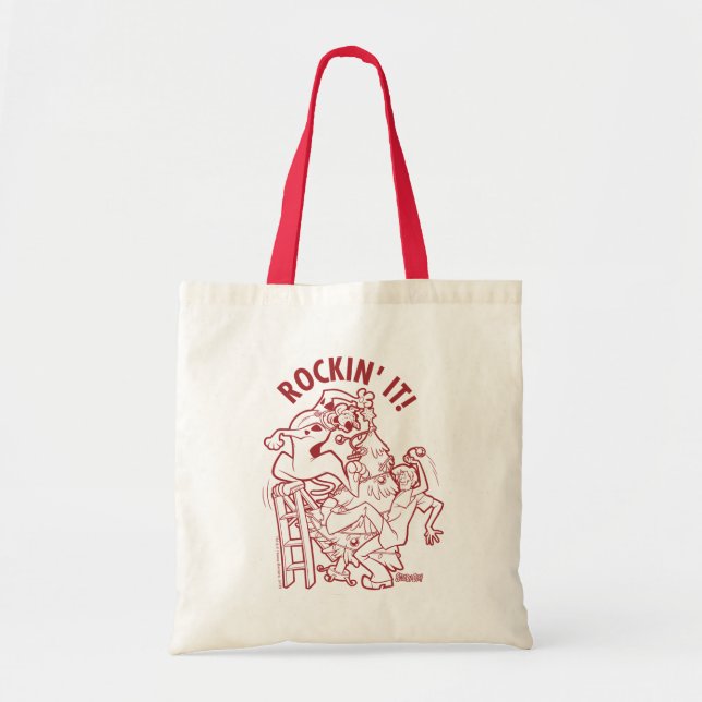 Scooby-Doo & Shaggy Rockin' It 'Round The Tree Tote Bag (Front)
