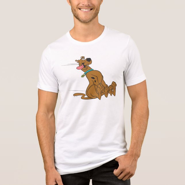 Scooby-Doo Slide With Tongue Out Tri-Blend Shirt (Front)