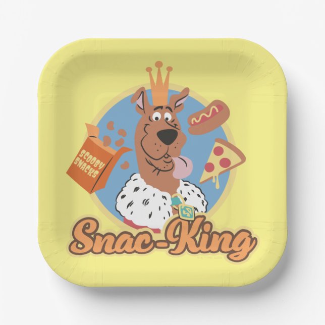 Scooby-Doo Snac-King Paper Plate (Front)