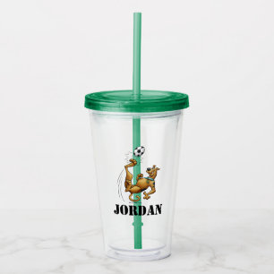 Scooby-Doo Soccer Overhead Kick Airbrush Acrylic Tumbler