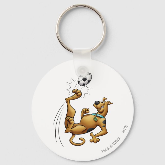 Scooby-Doo Soccer Overhead Kick Airbrush Keychain (Front)