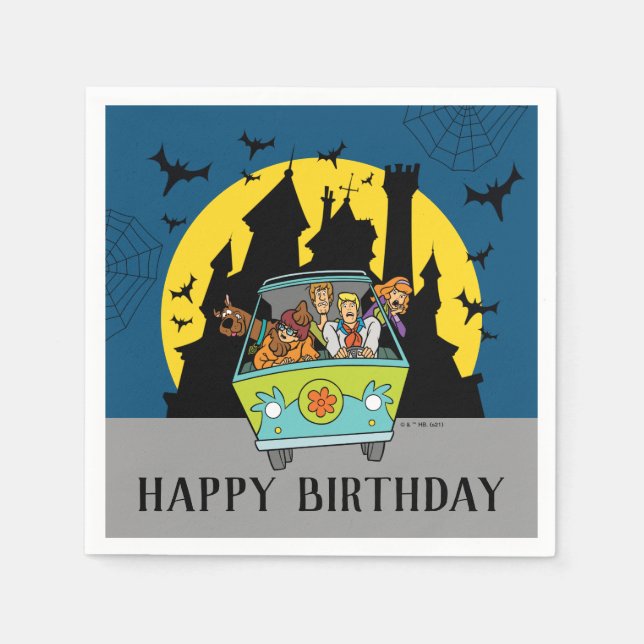 Scooby-Doo Spooktacular Halloween Birthday Napkin (Front)