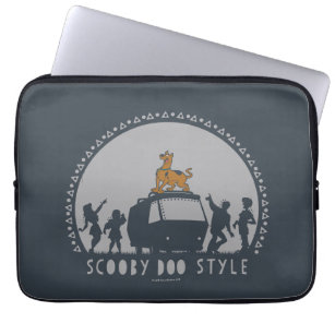 Scooby-Doo Style Tribal Van Silhouette Laptop Sleeve