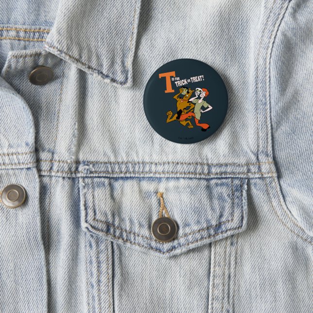 Scooby-Doo | T is for Trick or Treat 2 Inch Round Button (In Situ)