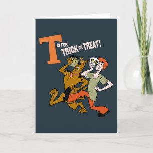 Scooby-Doo   T is for Trick or Treat Card