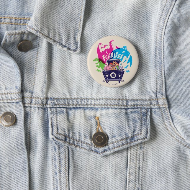 Scooby-Doo | The Fearless Mystery Machine 2 Inch Round Button (In Situ)