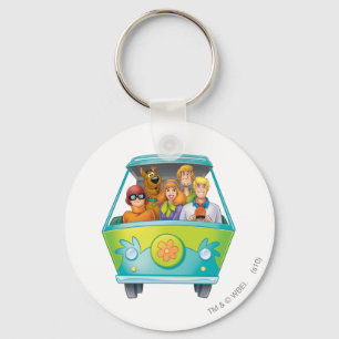 Scooby-Doo & The Gang Mystery Machine Airbrush Keychain