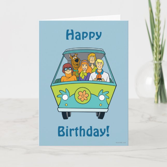 Scooby-Doo & The Gang Mystery Machine Card (Front)