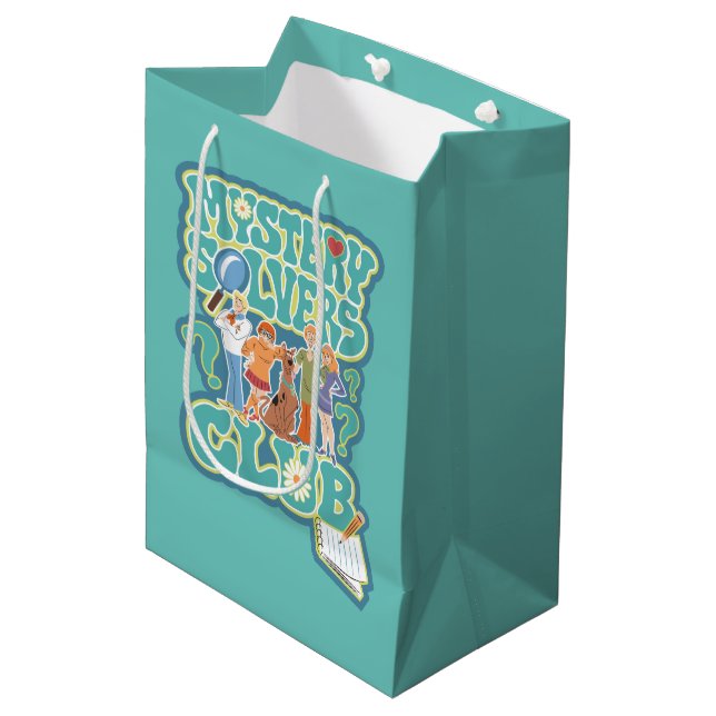 Scooby-Doo & the Gang "Mystery Solvers Club" Medium Gift Bag (Front Angled)