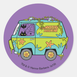 Scooby-Doo   The Mystery Machine Classic Round Sticker