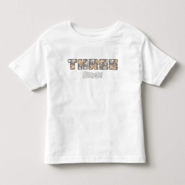 Scooby-Doo Third Birthday Toddler T-shirt (Front)
