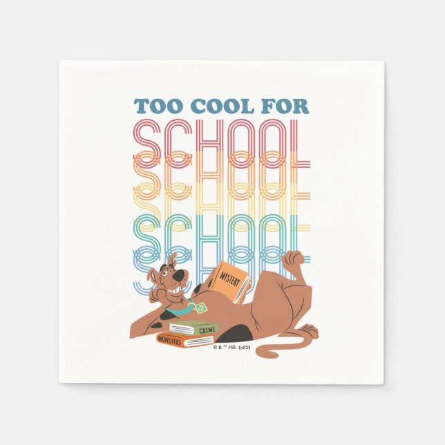 Scooby-Doo Too Cool For School Napkin (Front)