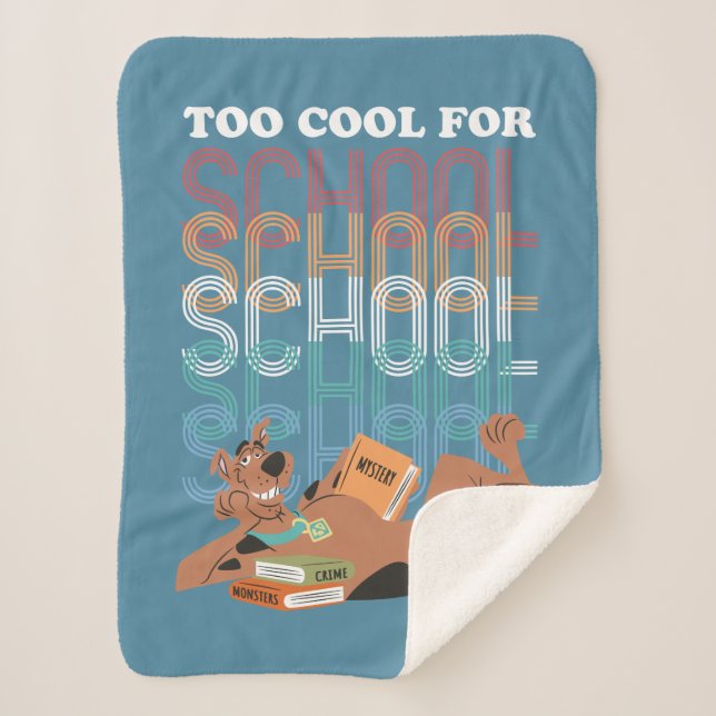 Scooby-Doo Too Cool For School Sherpa Blanket (Front)