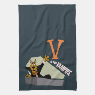 Scooby-Doo V is for Vampire Kitchen Towel