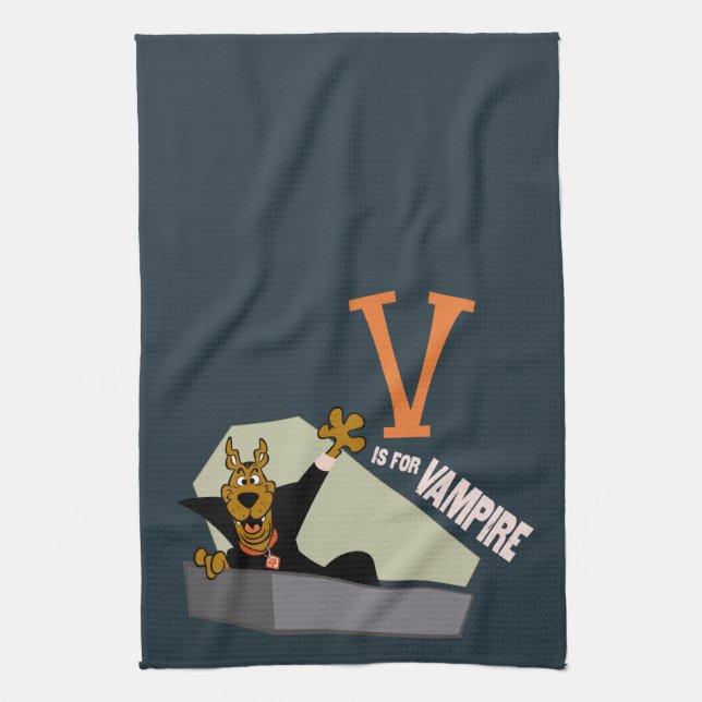 Scooby-Doo | V is for Vampire Kitchen Towel (Vertical)