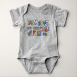 Scooby-Doo Wall of Halloween Picture Frames Baby Bodysuit<br><div class="desc">Check out this spooky wall of hanging picture frames over a brick wall! Grab this graphic for your own wall on an art print,  or enjoy on a cozy blanket. Shop this graphic on even more customizable Zazzle gifts!</div>