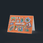 Scooby-Doo Wall of Halloween Picture Frames Card<br><div class="desc">Check out this spooky wall of hanging picture frames over a brick wall! Grab this graphic for your own wall on an art print,  or enjoy on a cozy blanket. Shop this graphic on even more customizable Zazzle gifts!</div>