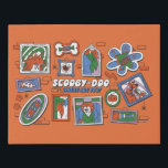 Scooby-Doo Wall of Halloween Picture Frames Faux Canvas Print<br><div class="desc">Check out this spooky wall of hanging picture frames over a brick wall! Grab this graphic for your own wall on an art print,  or enjoy on a cozy blanket. Shop this graphic on even more customizable Zazzle gifts!</div>