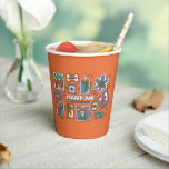 Scooby-Doo Wall of Halloween Picture Frames Paper Cups<br><div class="desc">Check out this spooky wall of hanging picture frames over a brick wall! Grab this graphic for your own wall on an art print,  or enjoy on a cozy blanket. Shop this graphic on even more customizable Zazzle gifts!</div>
