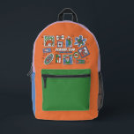 Scooby-Doo Wall of Halloween Picture Frames Printed Backpack<br><div class="desc">Check out this spooky wall of hanging picture frames over a brick wall! Grab this graphic for your own wall on an art print,  or enjoy on a cozy blanket. Shop this graphic on even more customizable Zazzle gifts!</div>