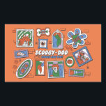 Scooby-Doo Wall of Halloween Picture Frames Sticker<br><div class="desc">Check out this spooky wall of hanging picture frames over a brick wall! Grab this graphic for your own wall on an art print,  or enjoy on a cozy blanket. Shop this graphic on even more customizable Zazzle gifts!</div>