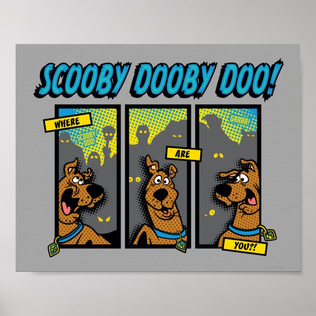 Scooby-Doo Where Are You Comic Panels Poster (Front)