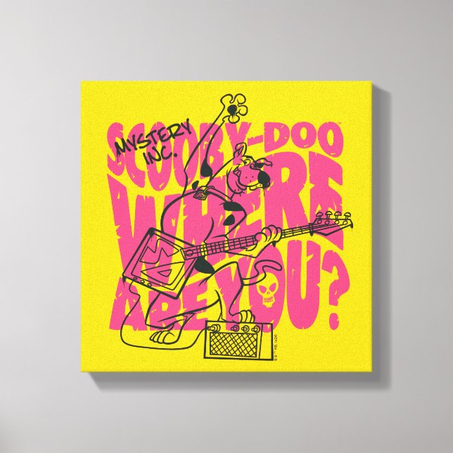 Scooby-Doo Where Are You Punk Guitar Riff Canvas Print (Front)
