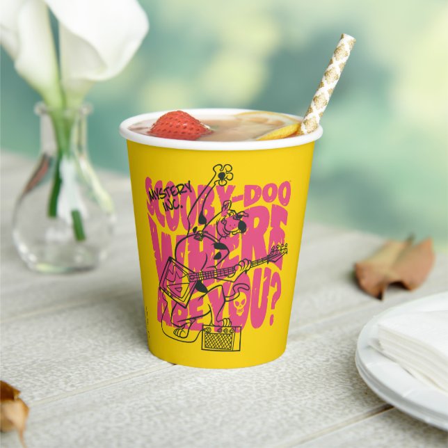 Scooby-Doo Where Are You Punk Guitar Riff Paper Cups (Insitu)