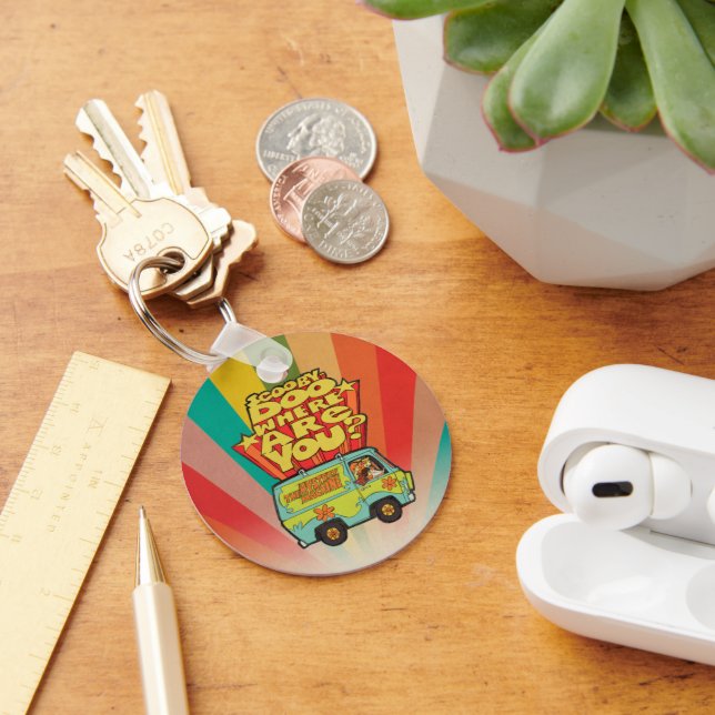Scooby-Doo | "Where Are You?" Retro Cartoon Van Keychain (Desk)