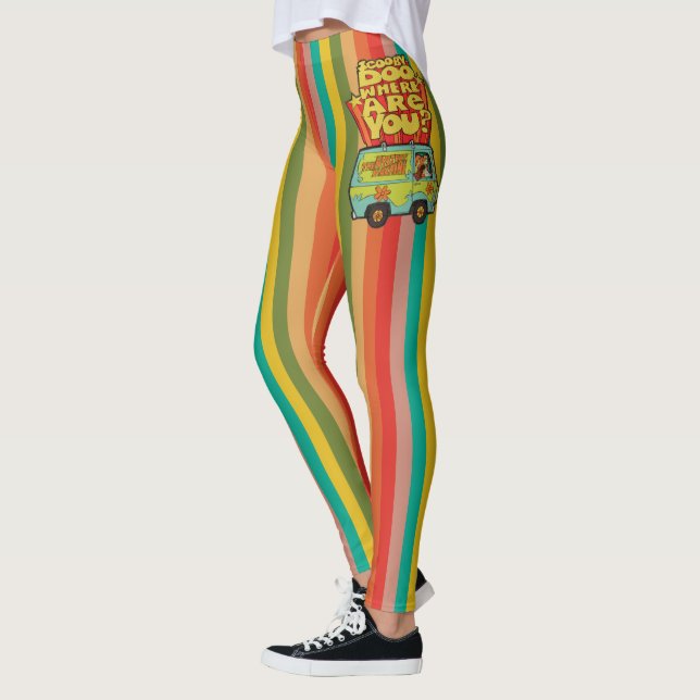 Scooby-Doo | "Where Are You?" Retro Cartoon Van Leggings (Left)