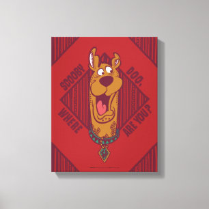 Scooby-Doo Where Are You Tribal Graphic Canvas Print