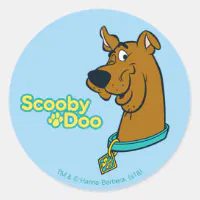 Scooby-Doo Yikes! Vampire Shadow Classic Round Sticker