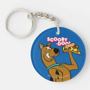 Scooby-Doo With Pizza Slice Keychain