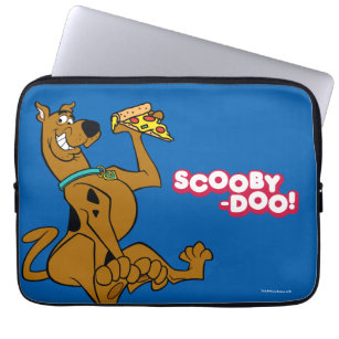 Scooby-Doo With Pizza Slice Laptop Sleeve