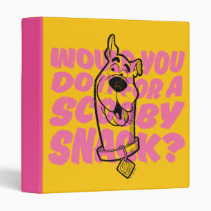 Scooby-Doo  Would You Do It For A Scooby Snack? Binder