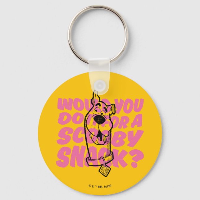Scooby-Doo |Would You Do It For A Scooby Snack? Keychain (Front)