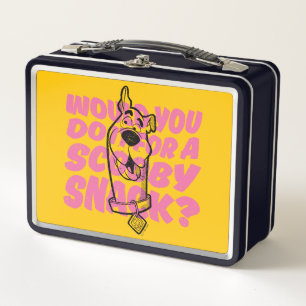 Scooby-Doo  Would You Do It For A Scooby Snack? Metal Lunch Box