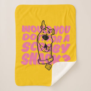 Scooby-Doo  Would You Do It For A Scooby Snack? Sherpa Blanket