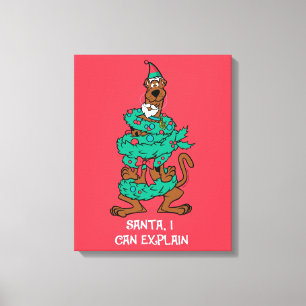 Scooby-Doo Wrapped In Wreaths Canvas Print