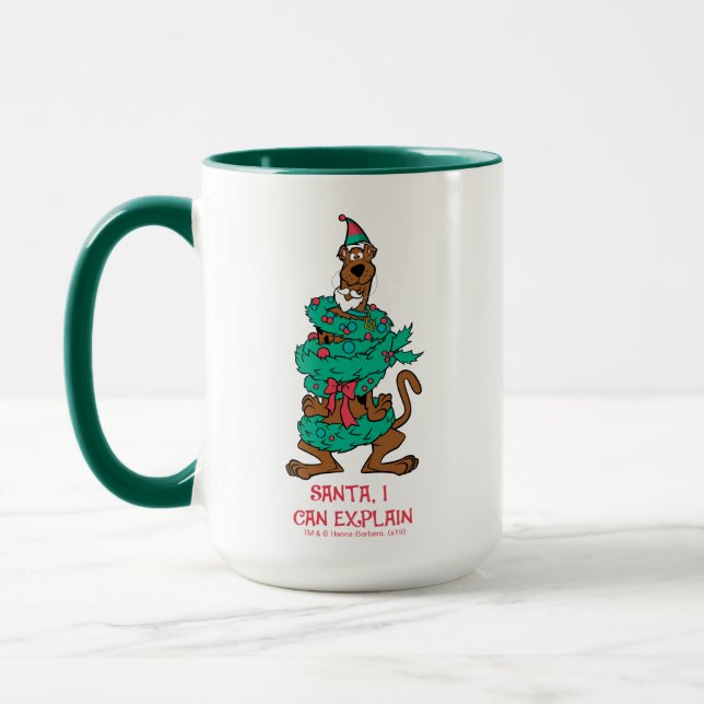 Scooby-Doo Wrapped In Wreaths Mug (Left)