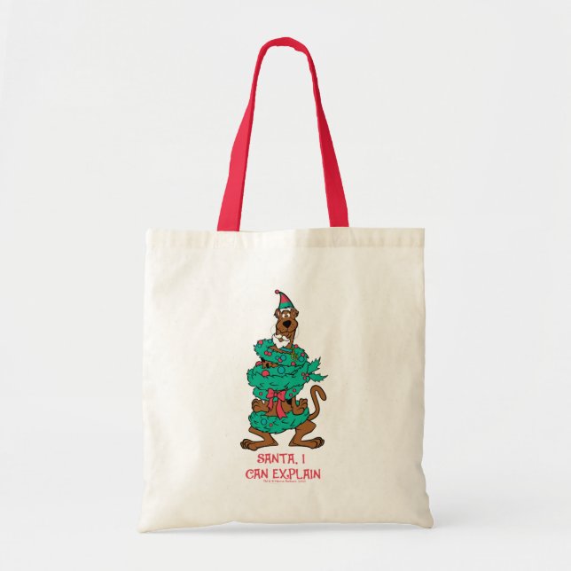 Scooby-Doo Wrapped In Wreaths Tote Bag (Front)