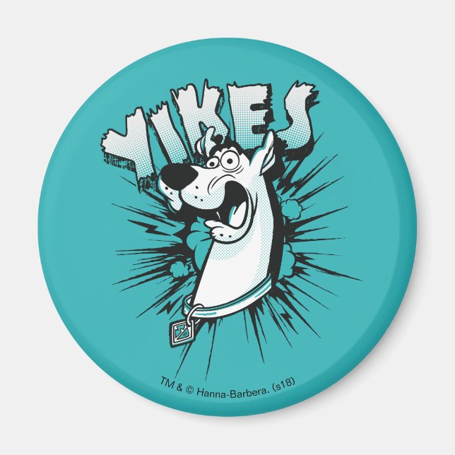 Scooby-Doo "Yikes!" Halftone Graphic Magnet (Front)