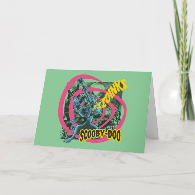 Scooby-Doo Zoinks Punk Guitar Graphic Card (Front)