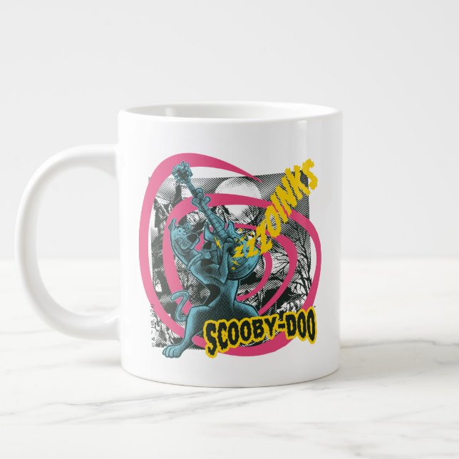 Scooby-Doo Zoinks Punk Guitar Graphic Large Coffee Mug (Left)