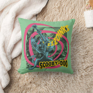 Scooby-Doo Zoinks Punk Guitar Graphic Throw Pillow