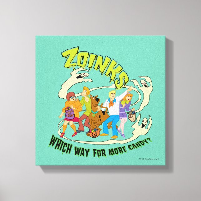 Scooby-Doo | Zoinks Which Way for More Candy? Canvas Print (Front)