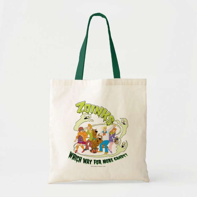 Scooby-Doo | Zoinks Which Way for More Candy? Tote Bag (Front)