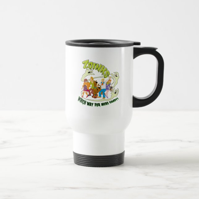 Scooby-Doo | Zoinks Which Way for More Candy? Travel Mug (Right)