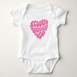 Scooby Dooby Doo Heart Baby Bodysuit